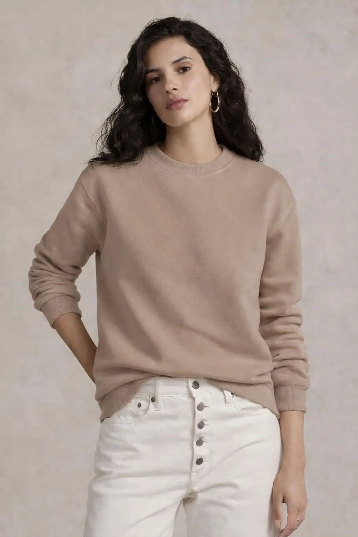 Kadın Pamuk Sweatshirt
