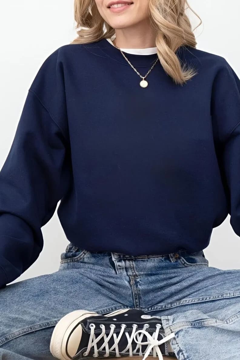 Kadın Pamuk Sweatshirt